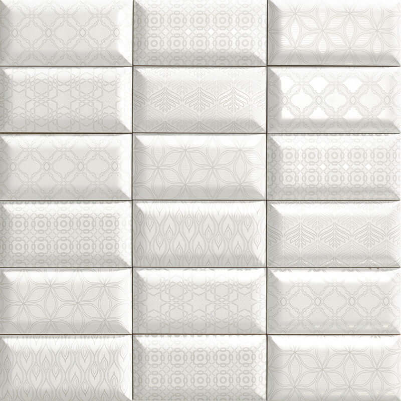 Luxor White 10x20 cm