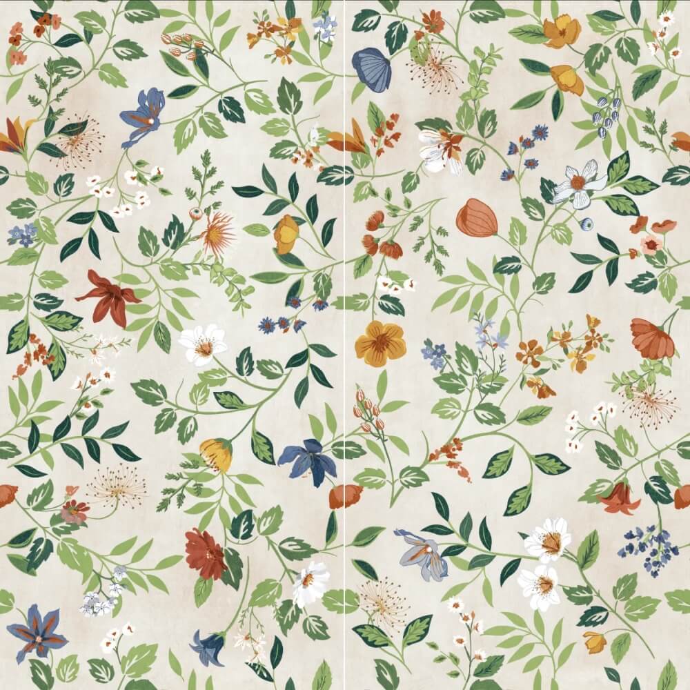 Wonderspace Blossom Naturale Rett. 60x120 cm