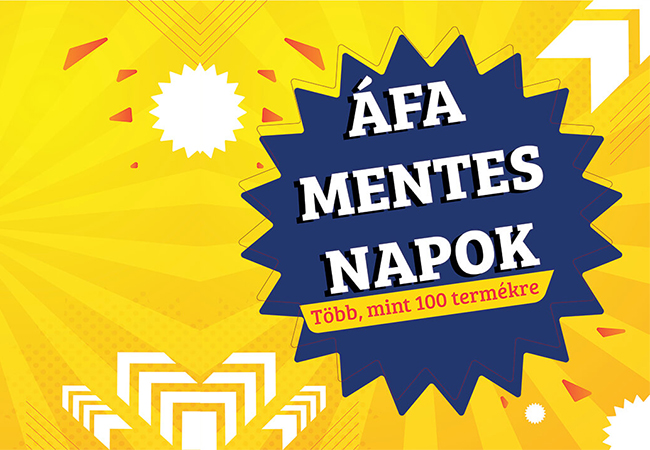 ÁFA mentes napok